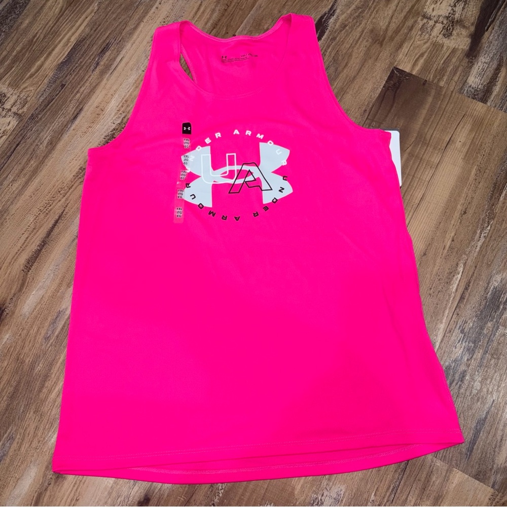 Girls’ Youth XL Under Armour lot tank top, tshirt & shorts NWT - Picture 9 of 10